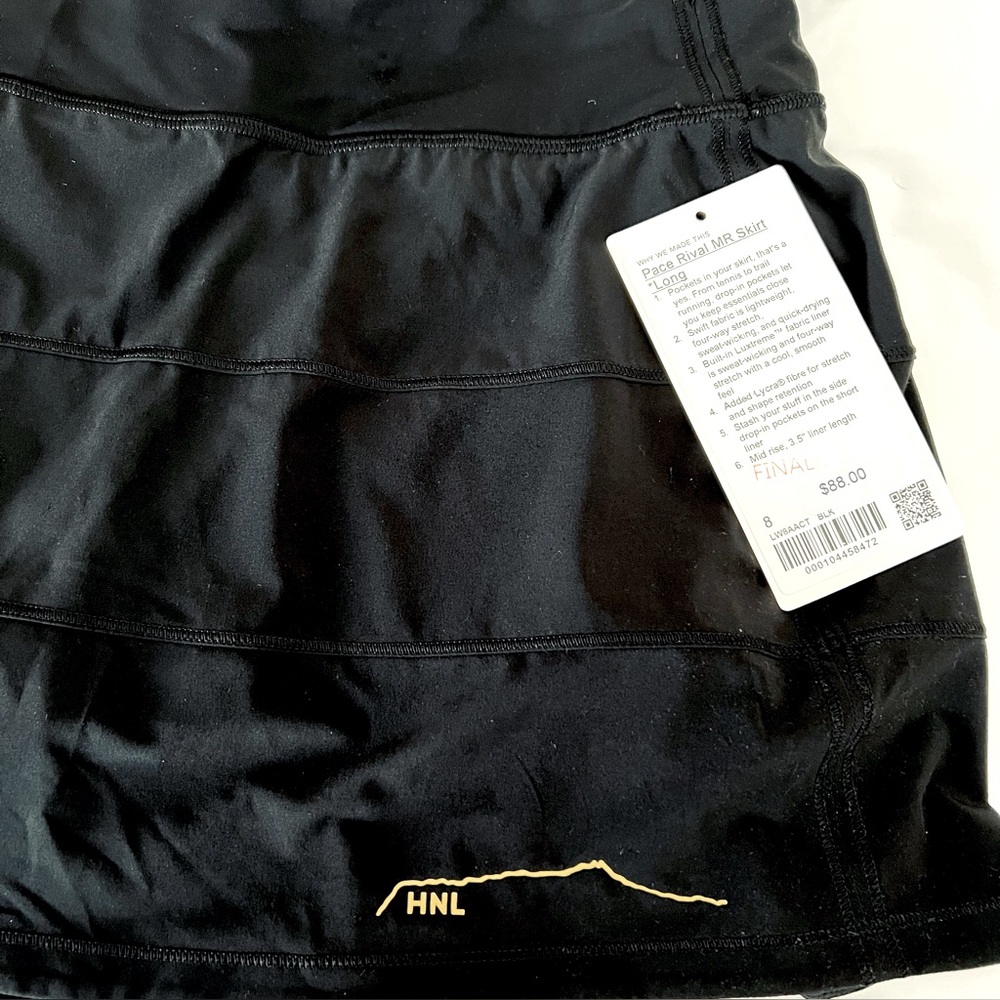 🔥NEW Lululemon Honolulu Pace Rival Skirt Long Diamond Head Limited Edition Aloha